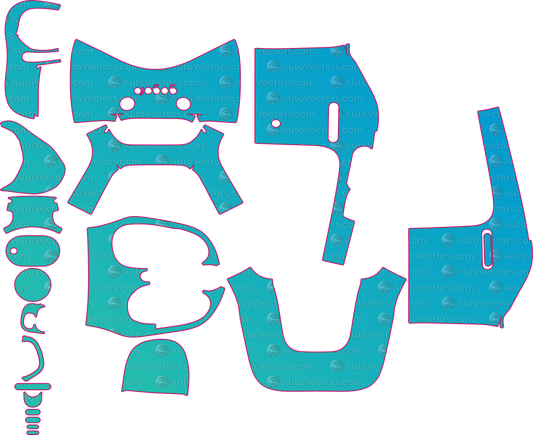 Gogoro Jego Ezzy (From 2025) Moto – motorcycle pre-cut PPF pattern templates, instant digital download vector cut files (CDR, AI, PDF, SVG)