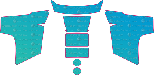 Harley-Davidson Pan America CVO Base (From 2024) Moto motorcycle PPF pattern layout