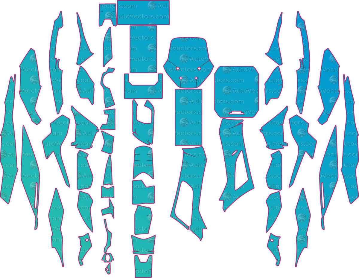 Honda NS150GX NS (From 2025) Moto motorcycle PPF pattern layout