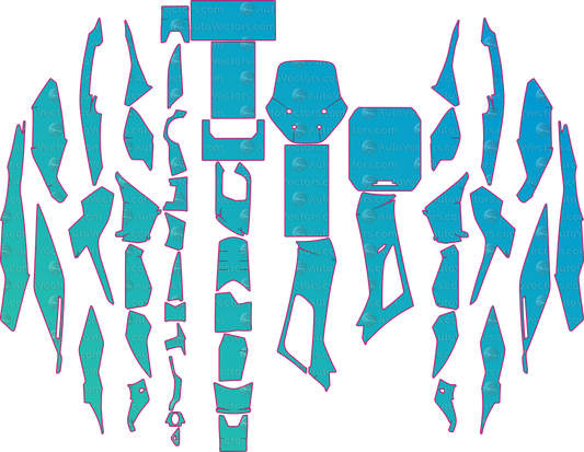 Honda NS150GX NS (From 2025) Moto motorcycle PPF pattern layout