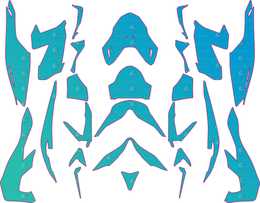 Honda NSS350 Base (From 2021) Moto, motorcycle PPF pattern layout