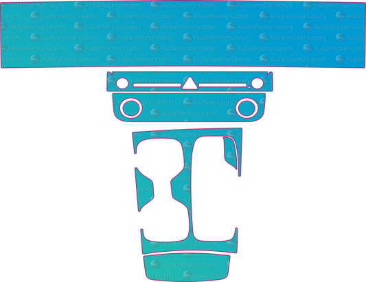 Hyundai Tucson V2 (From 2025) SUV Interior PPF pattern layout