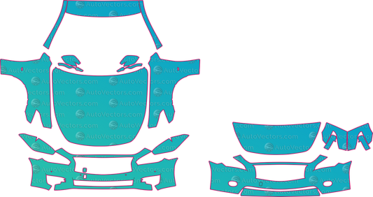 Infiniti Q70 L Y51 5.6-L 3.7-Hybrid-5.6-3.7 (From 2015) Sedan – pre-cut PPF pattern templates, instant digital download vector cut files (CDR, AI, PDF, SVG)