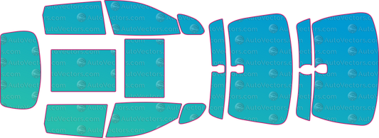 Jeep Cherokee KL (2019-2024) SUV Window Tint Pre-cut Templates – window tint pre-cut templates, digital download vector files (CDR, AI, PDF, DXF, SVG)