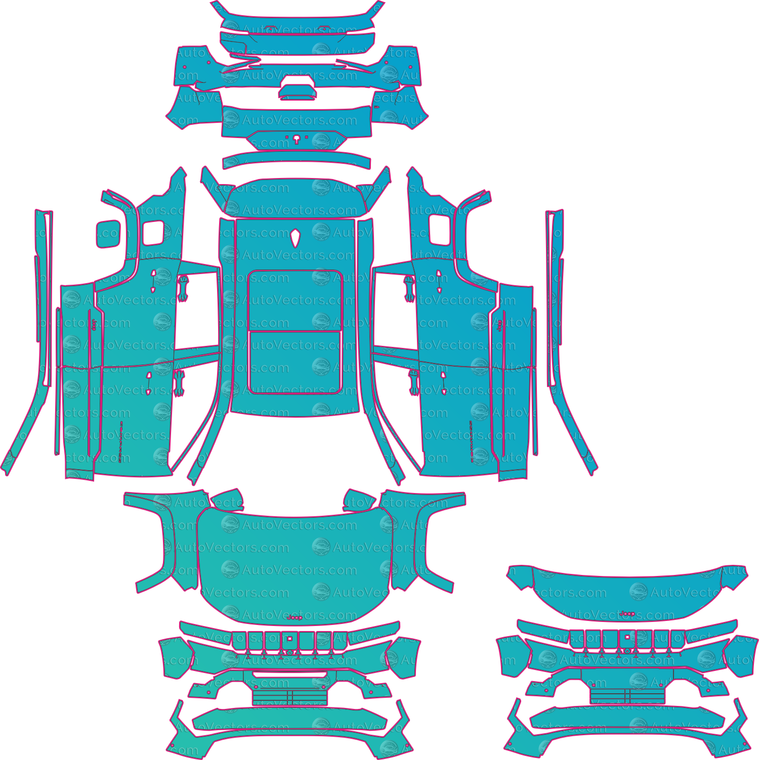 Compass Method Jeep Compass Pre-Cut PPF Pattern Templates - Download – AutoVectors