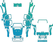 Jeep Gladiator Overland North Edition JT (From 2020) Pickup Pre-Cut PPF Pattern Templates