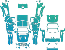 Jeep Gladiator Rubicon JT (From 2024) Pickup Pre-Cut PPF Pattern Templates