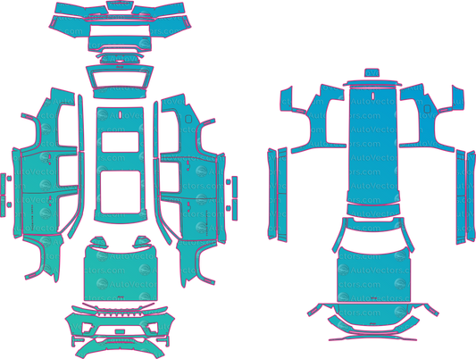 Jeep Grand Wagoneer WS Base (From 2026) SUV – pre-cut PPF pattern templates, instant digital download vector cut files (CDR, AI, PDF, SVG)