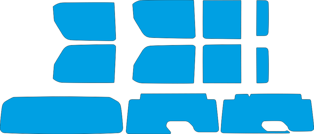 Jeep Wrangler SUV pre-cut PPF vector pattern digital download