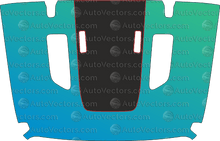 Jeep Wrangler JL (From 2018) Hood Decal Templates with air Vent