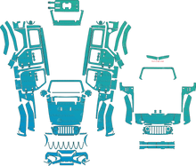 Jeep Wrangler JL High Altitude 4-Door (From 2020) SUV Pre-cut PPF Pattern Templates
