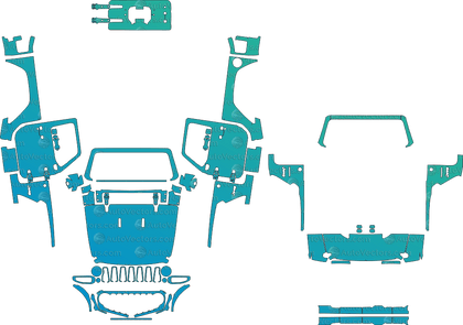 Jeep Wrangler JL Willys & Sport S 2-Door LCI (From 2024) SUV Pre-cut PPF Pattern Templates