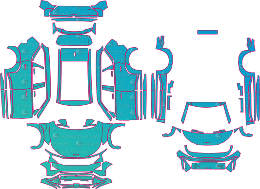 Kia EV5 GT-Line (From 2026) SUV Pre-Cut PPF Pattern Templates – pre-cut PPF pattern templates, digital download vector files (CDR, AI, PDF, DXF, SVG)