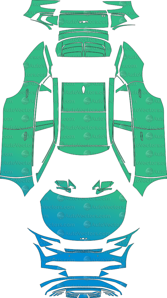 Kia EV6 Air (From 2025) SUV Pre - cut PPF Pattern Templates pre - cut PPF template digital file download