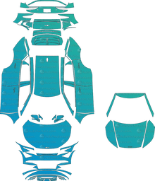 Kia EV6 Light (From 2025) SUV Pre-cut PPF Pattern Templates