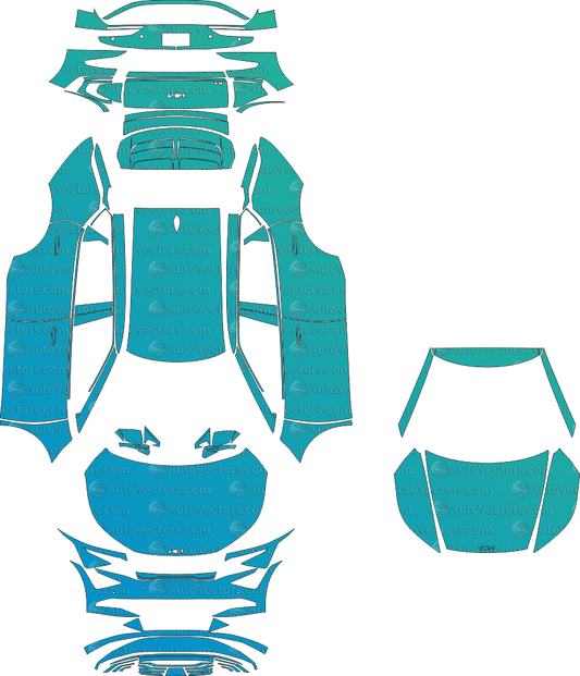 Kia EV6 Light (From 2025) SUV Pre - cut PPF Pattern Templates pre - cut PPF template digital file download