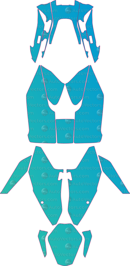 KTM Superduke GT (From 2017) Moto Pre-Cut PPF Templates – motorcycle pre-cut PPF pattern templates, digital download vector files (CDR, AI, PDF, DXF, SVG)