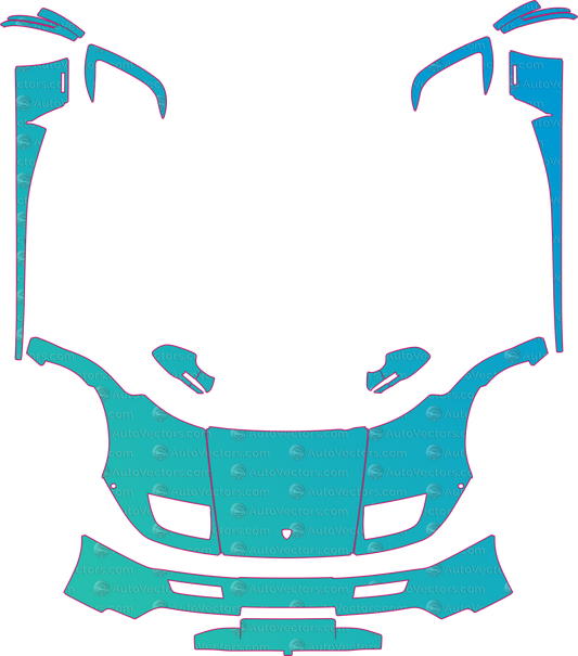 Lamborghini Diablo 6.0 (From 2001) Coupe – pre-cut PPF pattern templates, instant digital download vector cut files (CDR, AI, PDF, SVG)