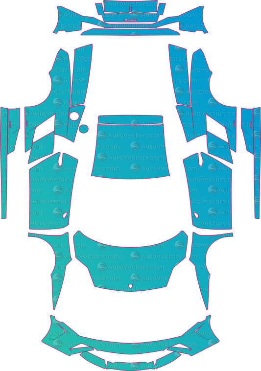 Lamborghini Gallardo Lp560-4 Base (From 2013) Coupe – pre-cut PPF pattern templates, instant digital download vector cut files (CDR, AI, PDF, SVG)