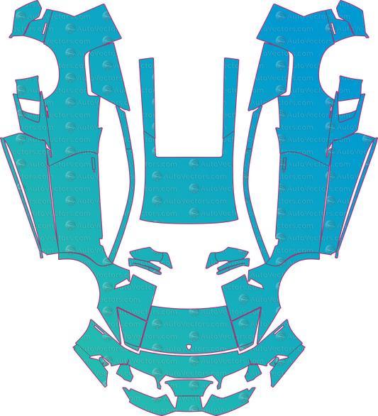Lamborghini Murcielago LP670 SV (From 2010) Coupe – pre-cut PPF pattern templates, instant digital download vector cut files (CDR, AI, PDF, SVG)