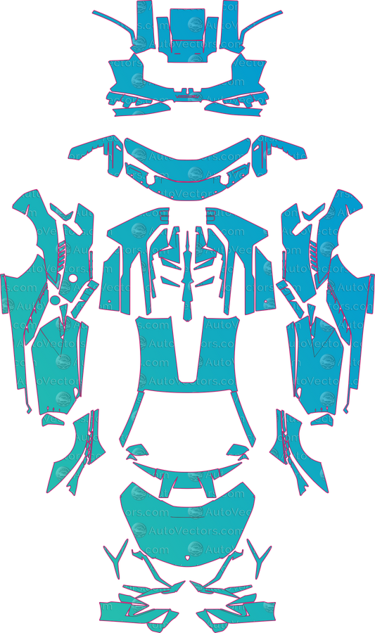 Lamborghini Sian (From 2021) Coupe – pre-cut PPF pattern templates, instant digital download vector cut files (CDR, AI, PDF, SVG)