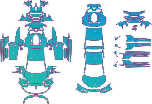 Lamborghini Temerario Base (From 2025) Coupe – pre-cut PPF pattern templates, instant digital download vector cut files (CDR, AI, PDF, SVG)