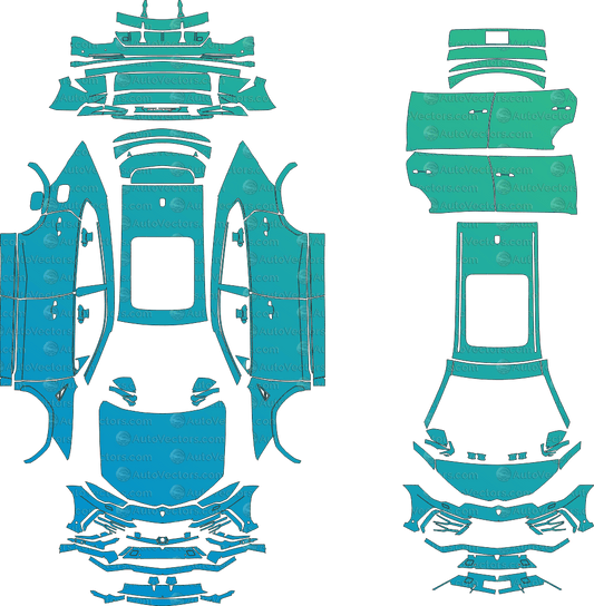 Lamborghini Urus Carbon Package (2019–2023) SUV Pre - cut Pattern Templates pre - cut PPF template digital file download