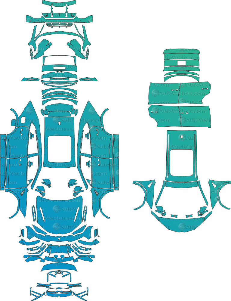 Lamborghini Urus Performante (From 2023) SUV Pre - cut Pattern Templates pre - cut PPF template digital file download