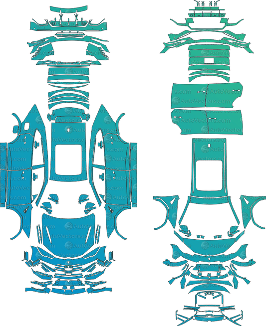 Lamborghini Urus S (From 2023) SUV Pre - cut Pattern Templates pre - cut PPF template digital file download