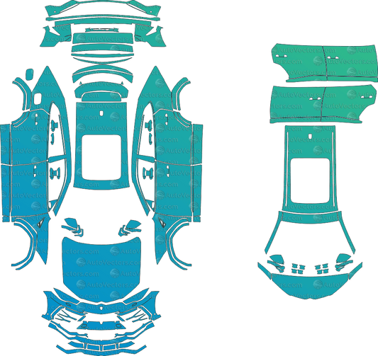 Lamborghini Urus Urban (From 2022) SUV Pre - cut Pattern Templates pre - cut PPF template digital file download