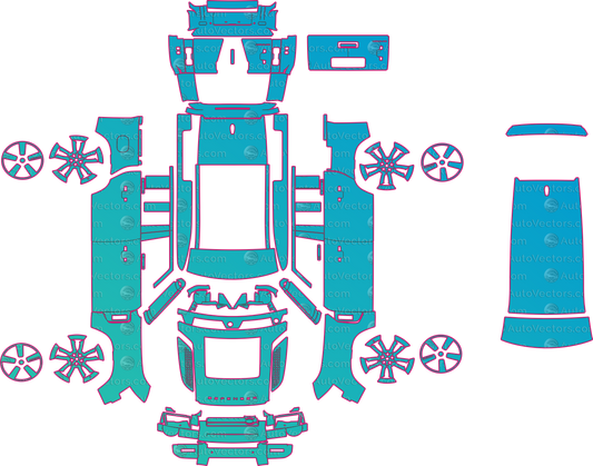 Land Rover Defender 110 L663 Explorer Pack S (From 2026) SUV – pre-cut PPF pattern templates, instant digital download vector cut files (CDR, AI, PDF, SVG)