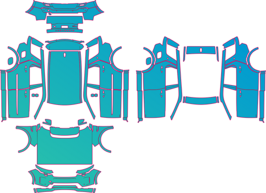 Land Rover Discovery Sport L550 S (From 2023) SUV – pre-cut PPF pattern templates, instant digital download vector cut files (CDR, AI, PDF, SVG)