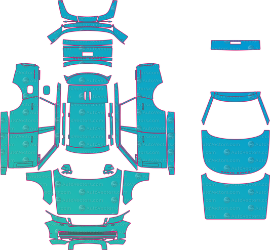 Land Rover Range Rover L460 SV (From 2023) SUV – pre-cut PPF pattern templates, instant digital download vector cut files (CDR, AI, PDF, SVG)