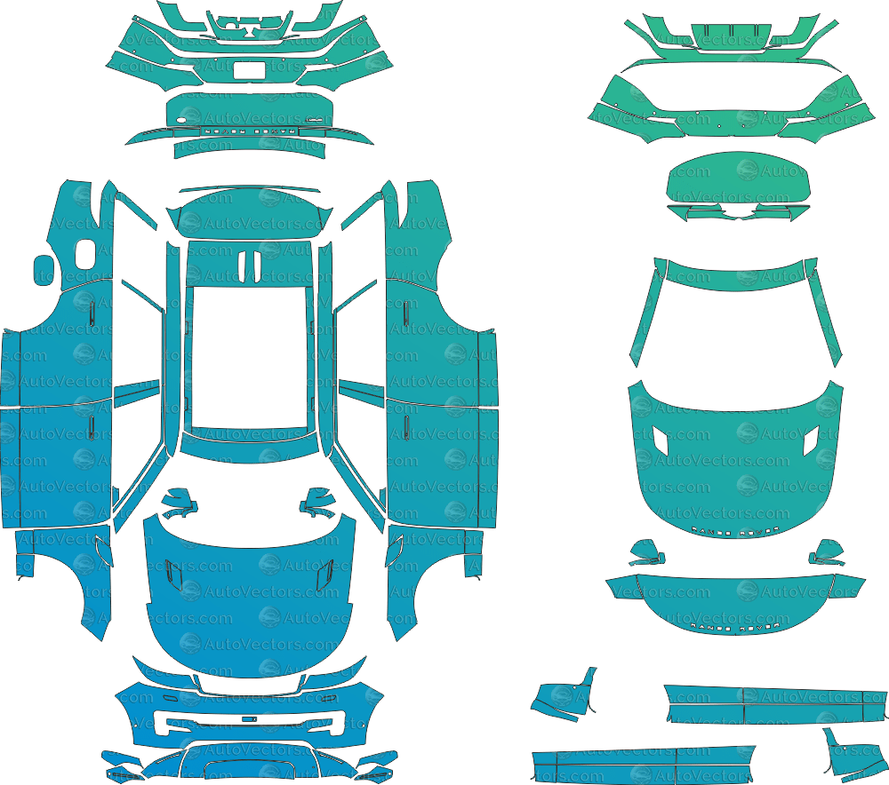 Land Rover Range Rover Sport L461 (From 2023) SUV pre-cut PPF vector pattern digital download
