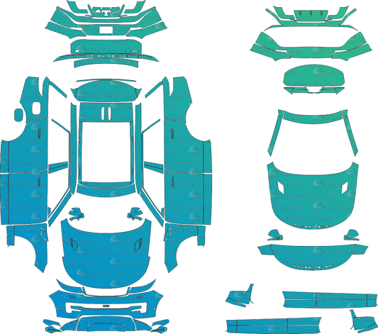 Land Rover Range Rover Sport L461 (From 2023) SUV Pre - Cut PPF Pattern Templates pre - cut PPF template digital file download