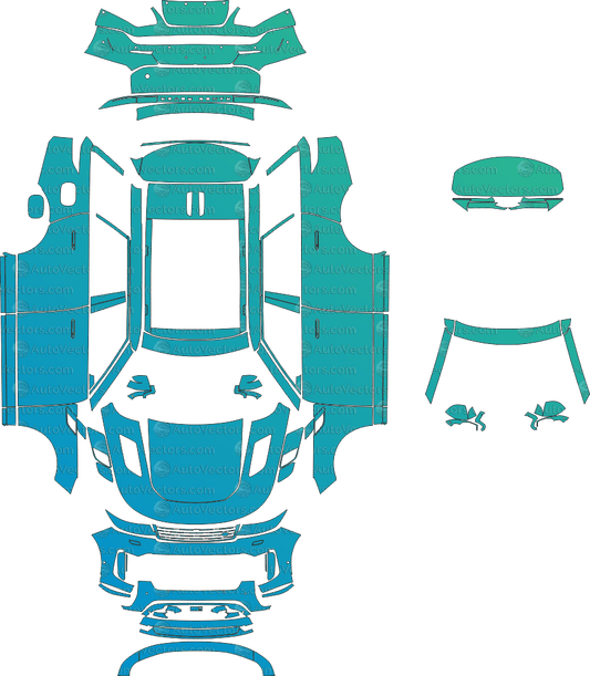 Land Rover Range Rover Sport SV ONE L461 (From 2024) SUV Pre - Cut PPF Pattern Templates pre - cut PPF template digital file download