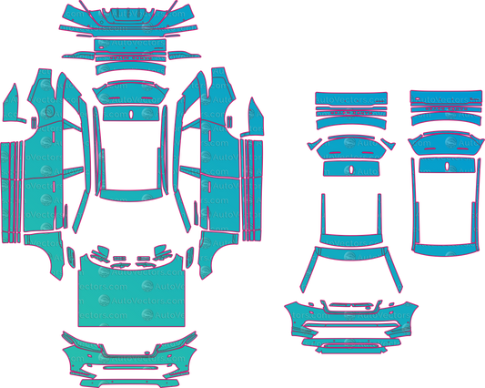 Land Rover Range Rover Velar L560 S (From 2023) SUV – pre-cut PPF pattern templates, instant digital download vector cut files (CDR, AI, PDF, SVG)