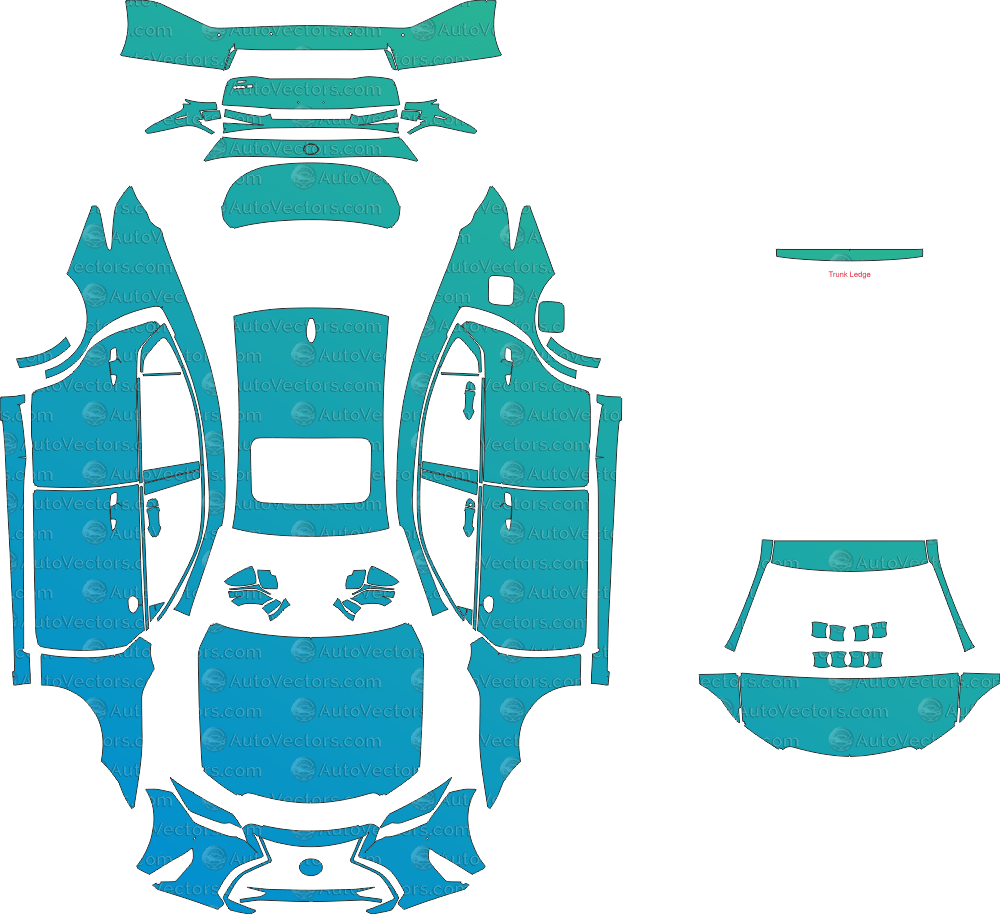 Lexus IS 300 XE30 (From 2021) Sedan Pre - Cut PPF Pattern Templates pre - cut PPF template digital file download