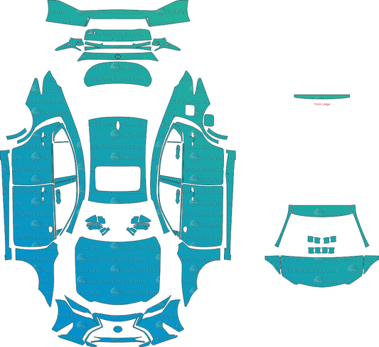 Lexus IS 300 XE30 (From 2021) Sedan Pre - Cut PPF Pattern Templates pre - cut PPF template digital file download
