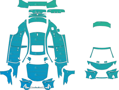 Lexus IS F-Sport (From 2017) Sedan Pre-Cut PPF Pattern Templates
