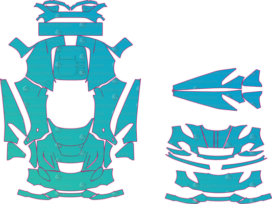 Lotus 3-Eleven (From 2016) Roadster – pre-cut PPF pattern templates, instant digital download vector cut files (CDR, AI, PDF, SVG)