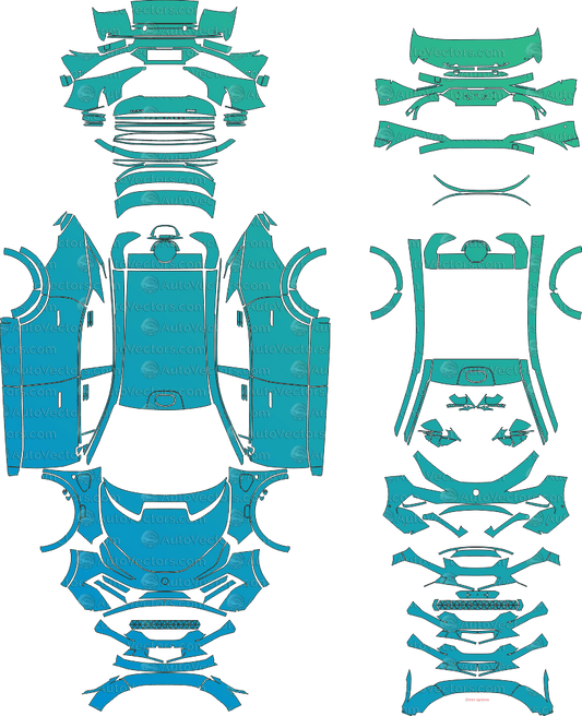 Lotus Eletre Base Typ 133 (From 2023) SUV pre-cut PPF vector template download