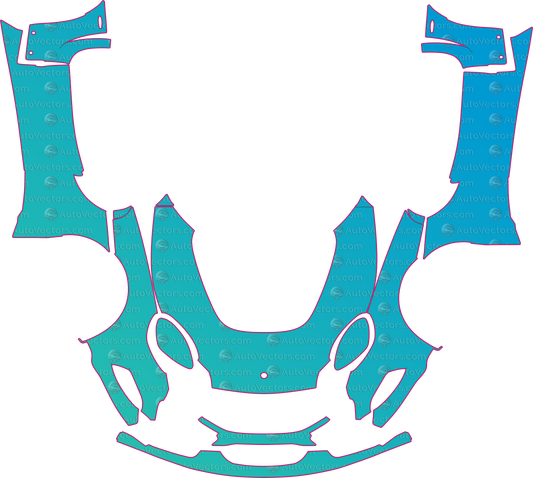 Lotus Exige 390 Sport (From 2021) Coupe – pre-cut PPF pattern templates, instant digital download vector cut files (CDR, AI, PDF, SVG)
