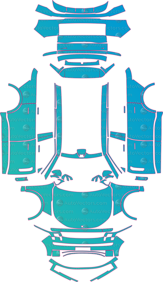 Lynk & Co 900 Base (From 2025) SUV – pre-cut PPF pattern templates, instant digital download vector cut files (CDR, AI, PDF, SVG)