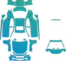 Maserati Ghibli S Q4 GranSport (2018–2021) Sedan Pre-Cut PPF Pattern Templates