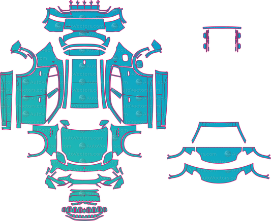 Maserati Grecale Modena v2 (From 2023) SUV – pre-cut PPF pattern templates, instant digital download vector cut files (CDR, AI, PDF, SVG)