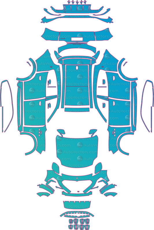 Maserati Grecale Trofeo (From 2023) SUV – pre-cut PPF pattern templates, instant digital download vector cut files (CDR, AI, PDF, SVG)