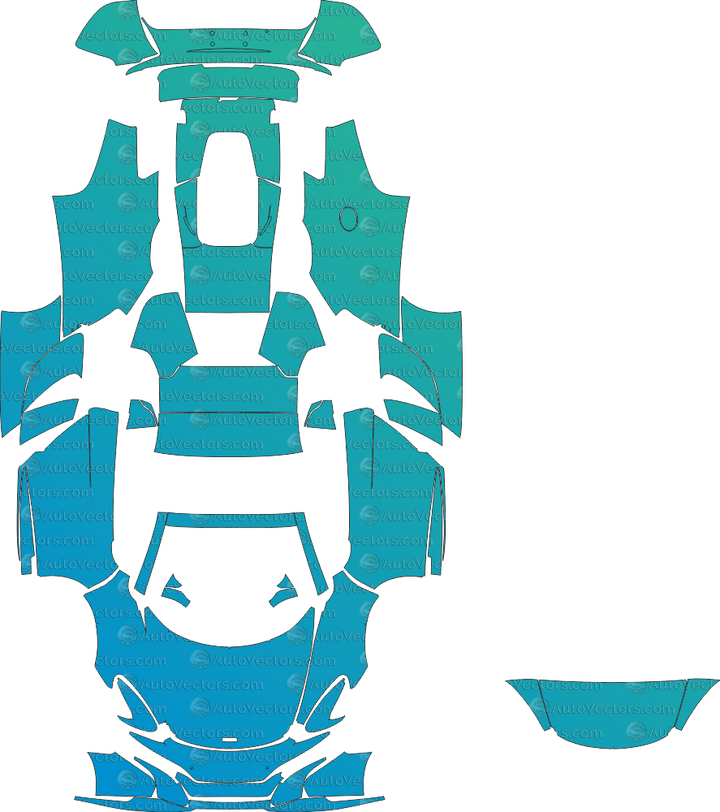 McLaren 650S Pre-Cut PPF Templates digital instant download – AutoVectors