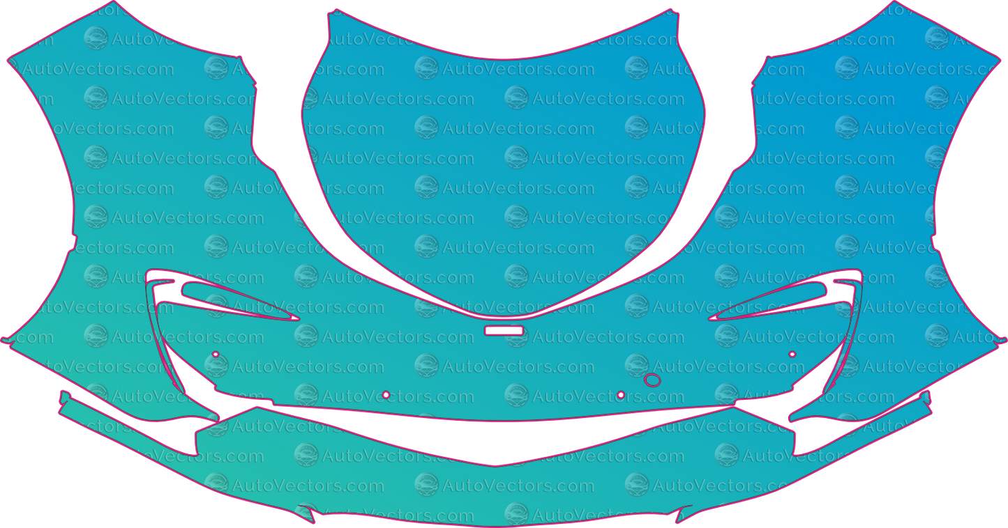 McLaren Speedtail Base (From 2021) Coupe – pre-cut PPF pattern templates, instant digital download vector cut files (CDR, AI, PDF, SVG)
