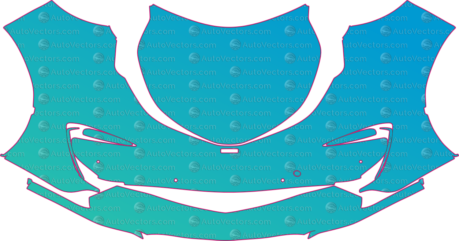 McLaren Speedtail Base (From 2021) Coupe – pre-cut PPF pattern templates, instant digital download vector cut files (CDR, AI, PDF, SVG)